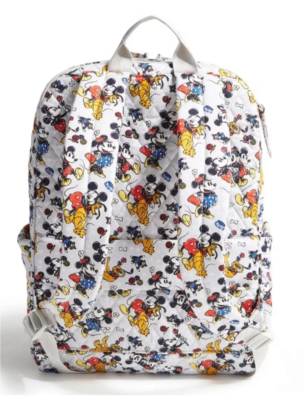 Vera Bradley Mickey and Family White Disney Character Quilted Backpack - New